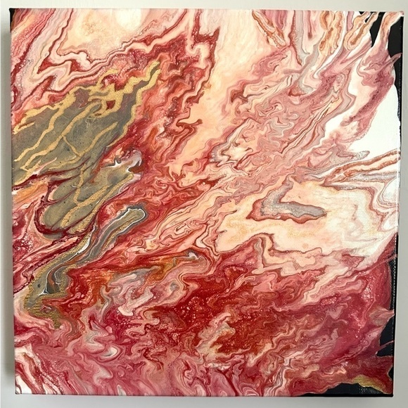 π
ΊOriginal Acrylic Painting  Unique Hand Painted Canvas Modern Colorful - Picture 5 of 15
